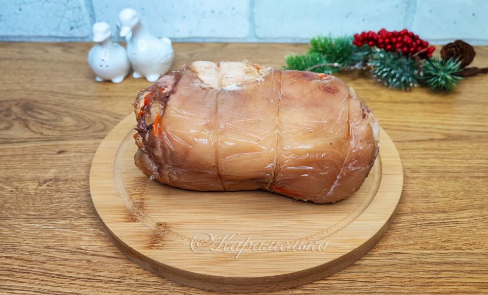 Праздничный рулет из свиной рульки: простой рецепт для настоящих гурманов