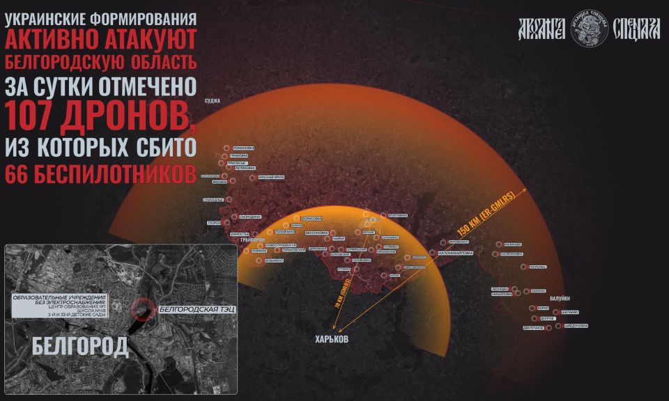 Удар по Белгороду. Вчера украинская сторона атаковала Белгородскую ТЭЦ дважды за день, задействовав реактивные системы залпового огня HIMARS с ракетами GMLRS