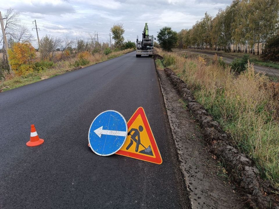 В Курской области почти готова новая дорога длиной 13,7 км