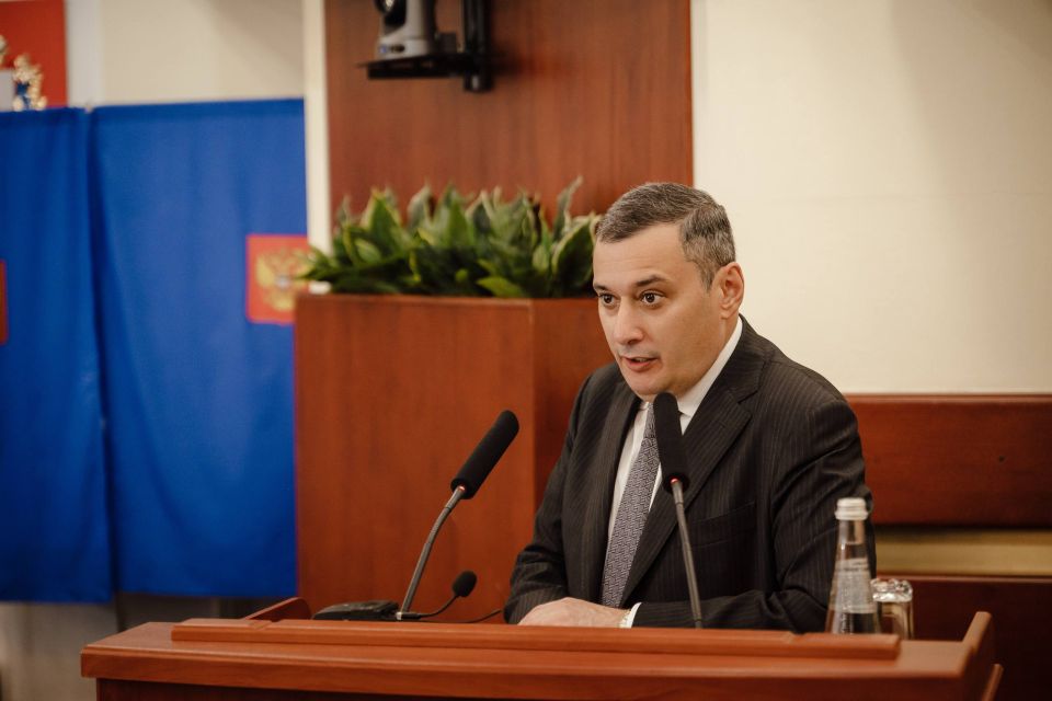Александр Хинштейн поздравил Николая Жеребилова с назначением спикером Курской облдумы