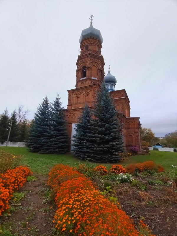 Доброе утро! Храм Казанской иконы Божией Матери в селе Андросово Курской области Железногорского района