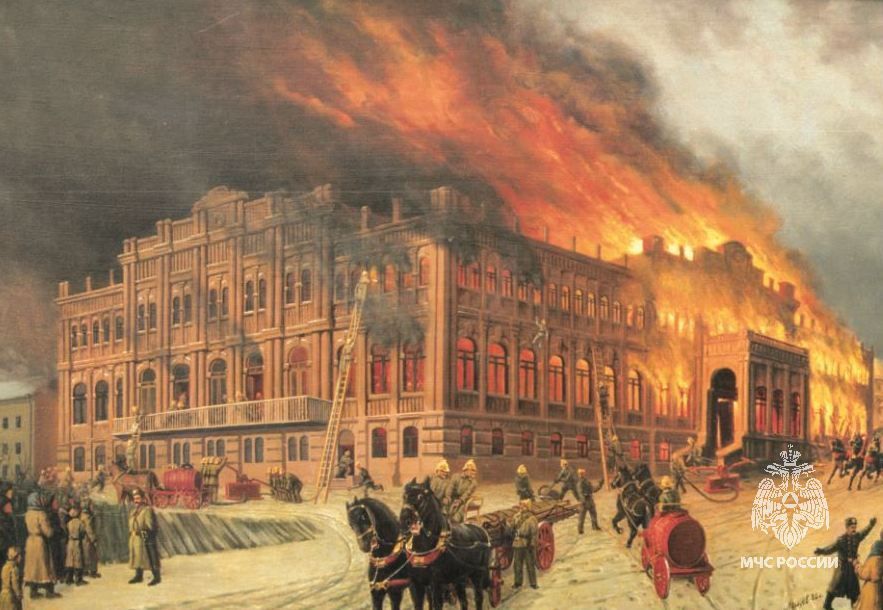 #ИсторияПожарнойОхраны. А вы знали что…133 года назад, 17 октября 1892 года, в Курске произошел крупный пожар, который уничтожил здание Дворянского собрания, дворянский пансион, паровую мельницу, хлебные склады и нанес ущерб...