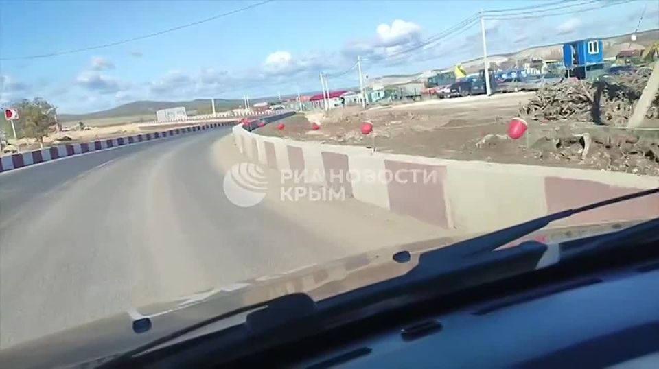 Свежие кадры строительства новой трассы Льговское – Грушевка – Судак