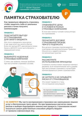 Делимся полезными материалами, которые мы подготовили для в рамках VI этапа Эстафеты "Мои финансы"!