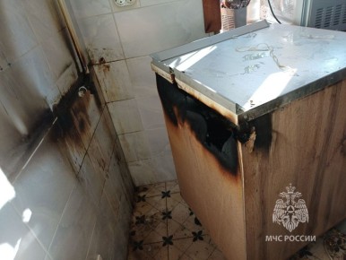 В Курске из-за газового шланга едва не сгорела квартира