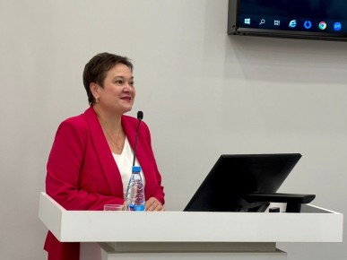 Министр социального обеспечения, материнства и детства Курской области Татьяна Сукновалова приняла участие в междисциплинарной конференции: «Вопросы обеспечения детей-инвалидов и инвалидов с детства техническими средствами...