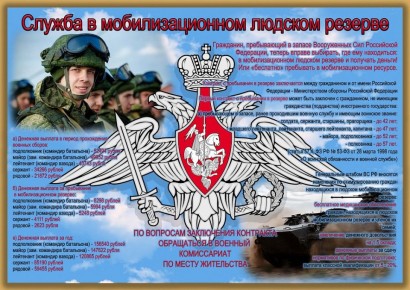 Военный комиссариат города Льгов и Льговского района приглашает граждан пребывающих в запасе вступить в мобилизационный людской резерв