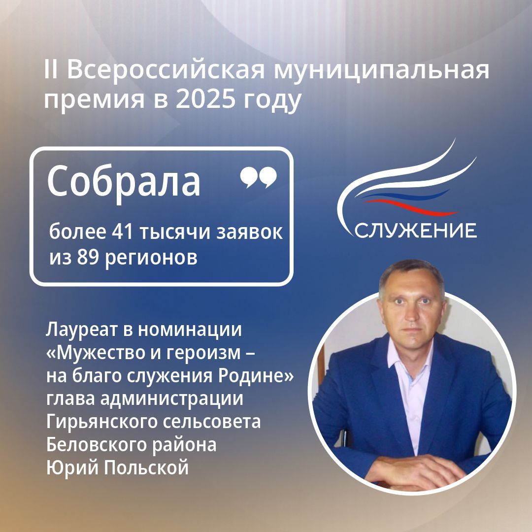 Владимир Зайцев: Лучшие муниципалы Курской области могут принять участие в III Всероссийской премии «Служение» Владимир Зайцев: Лучшие муниципалы Курской области могут принять участие в III Всероссийской премии «Служение»