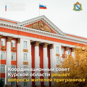 В Курской области подвели промежуточные итоги деятельности Координационного совета по решению проблем жителей приграничья