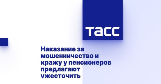 В Госдуму внесен законопроект об ужесточении наказания за хищения у пенсионеров