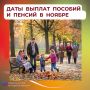 В Социальном фонде России по Курской области рассказали о датах выплат пособий и пенсий в ноябре