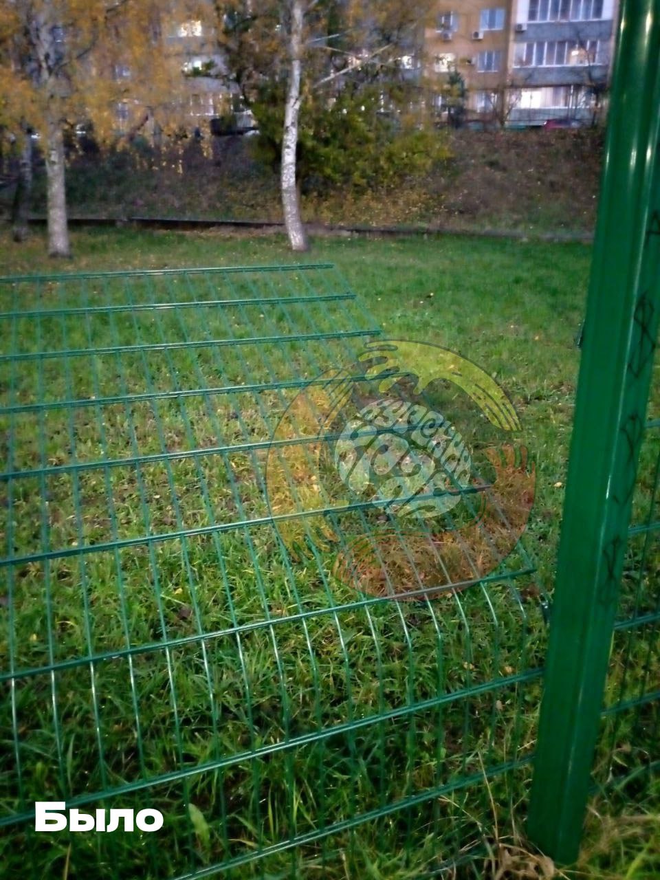 В Курске отремонтировали поврежденное ограждение на Ермошкином озере