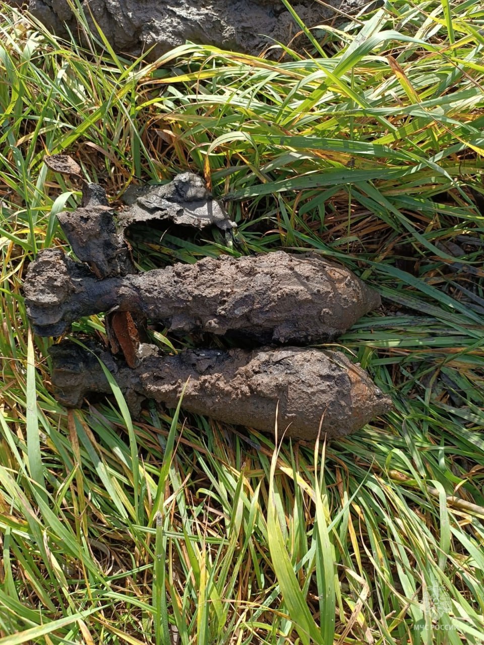 2 миномётные мины времён ВОВ нашли сегодня в Курске