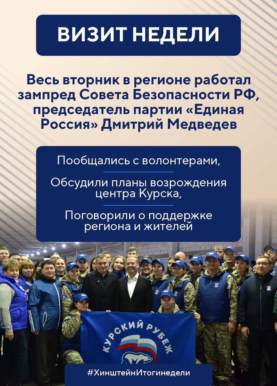 Александр Хинштейн подвел традиционные итоги недели