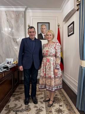 Екатерина Харченко: Воскресное рабочее. Сегодня провела рабочую встречу с Александром Евсеевичем Хинштейном