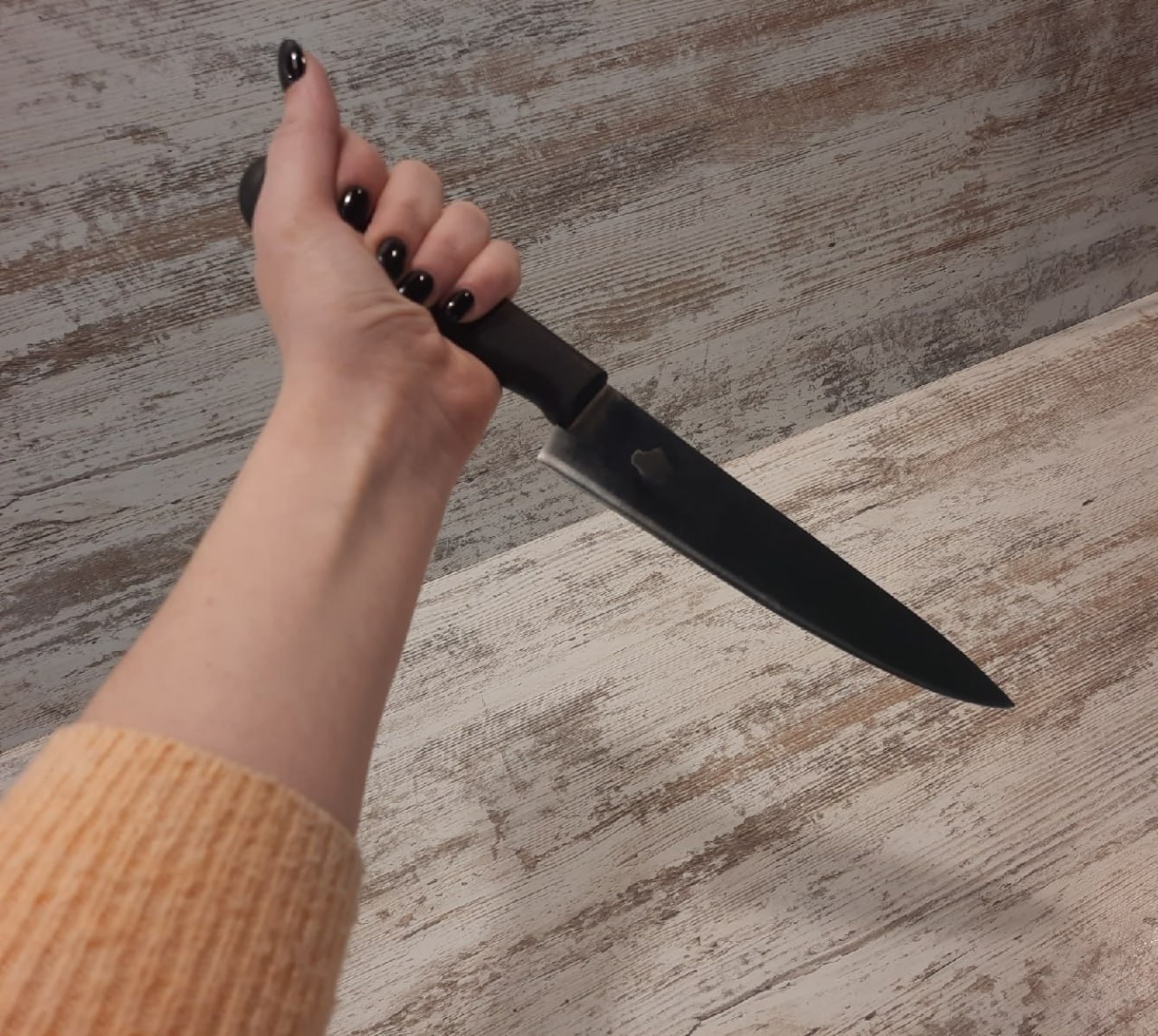 В Курске судимая мать 9 детей напала с ножом на ссорящихся мужчин