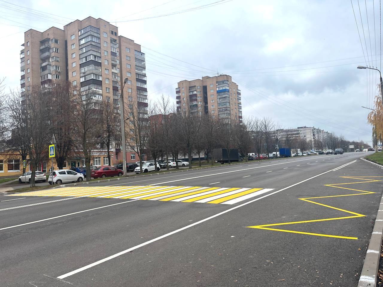 В Железногорске на улице Димитрова обновляют дорожную разметку В Железногорске на улице Димитрова обновляют дорожную разметку