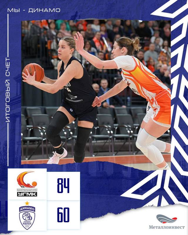 Курское «Динамо» уступило УГМК в Екатеринбурге