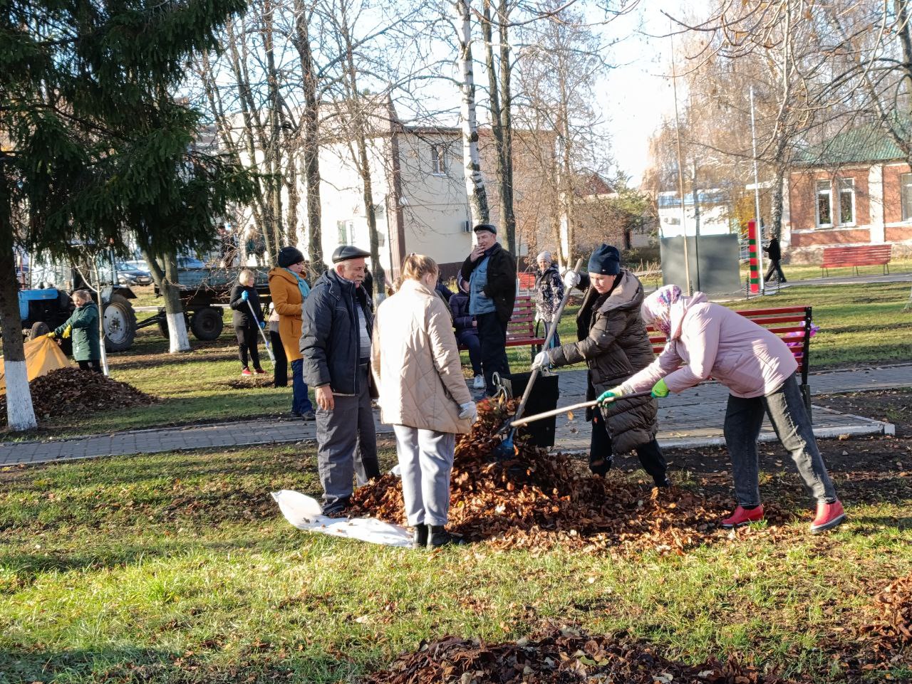 Сегодня в парке поселка Черемисиново прошёл традиционный осенний субботник Сегодня в парке поселка Черемисиново прошёл традиционный осенний субботник
