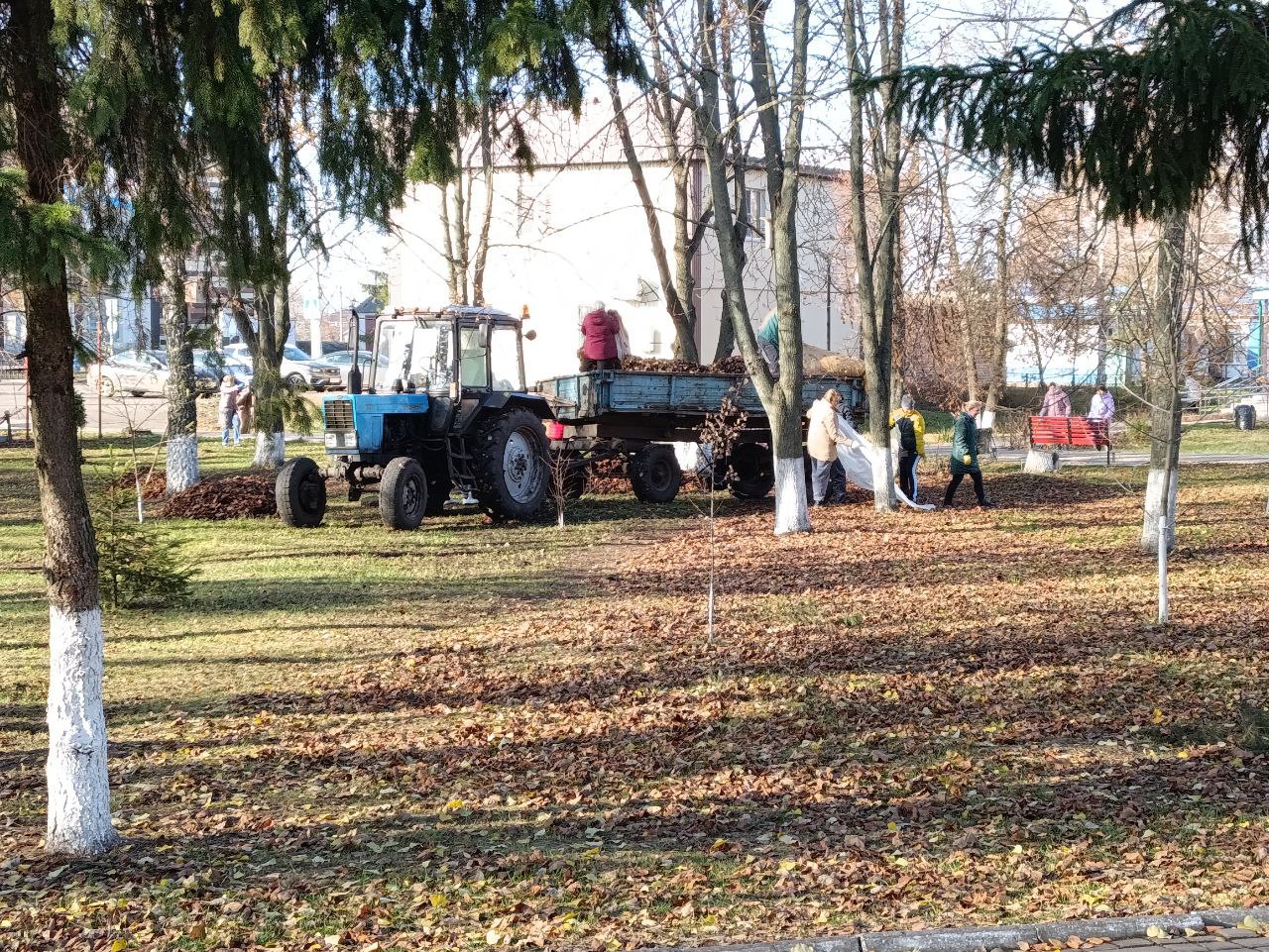 Сегодня в парке поселка Черемисиново прошёл традиционный осенний субботник Сегодня в парке поселка Черемисиново прошёл традиционный осенний субботник
