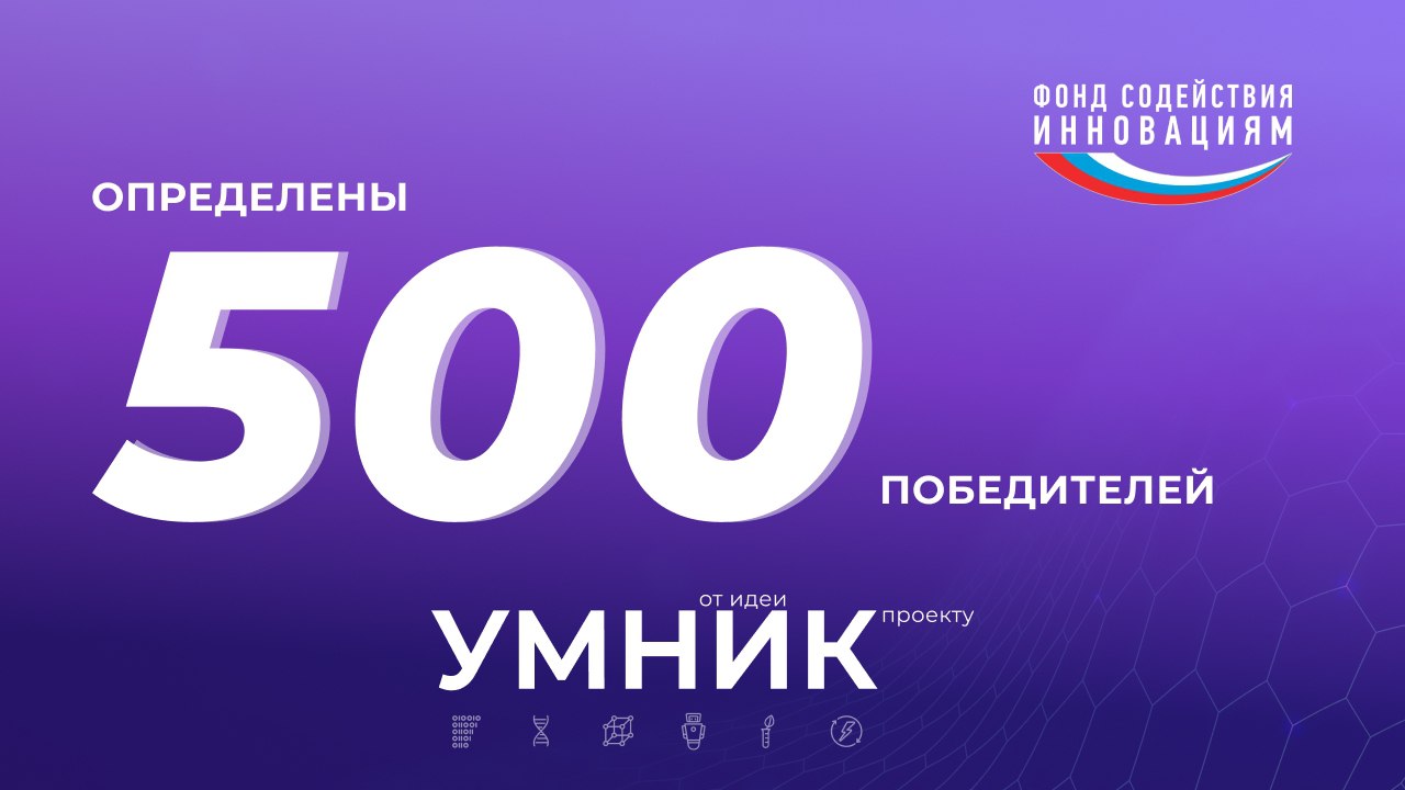 Подведены итоги инновационного конкурса «Умник» Фонда содействия инновациям