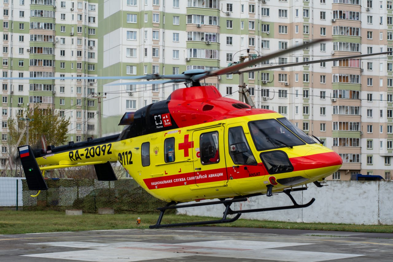 В Курской области вертолёт санавиации «Ансат» выполнил 137 вылетов и помог 155 пациентам в 2025 году