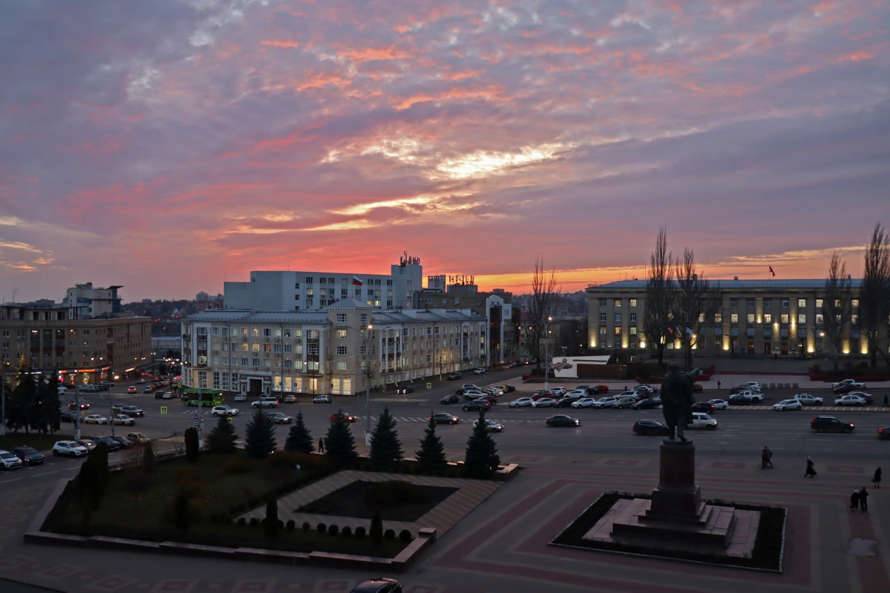 Огненный закат над Курском