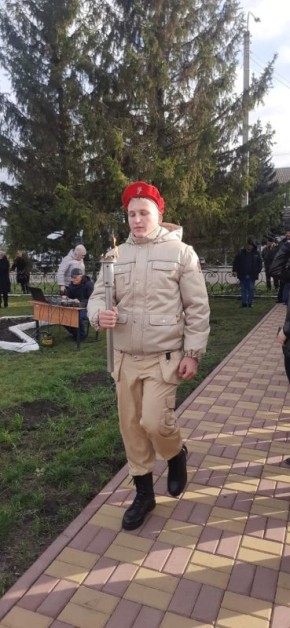 В с. Становое состоялась торжественная церемония зажжения Вечного огня