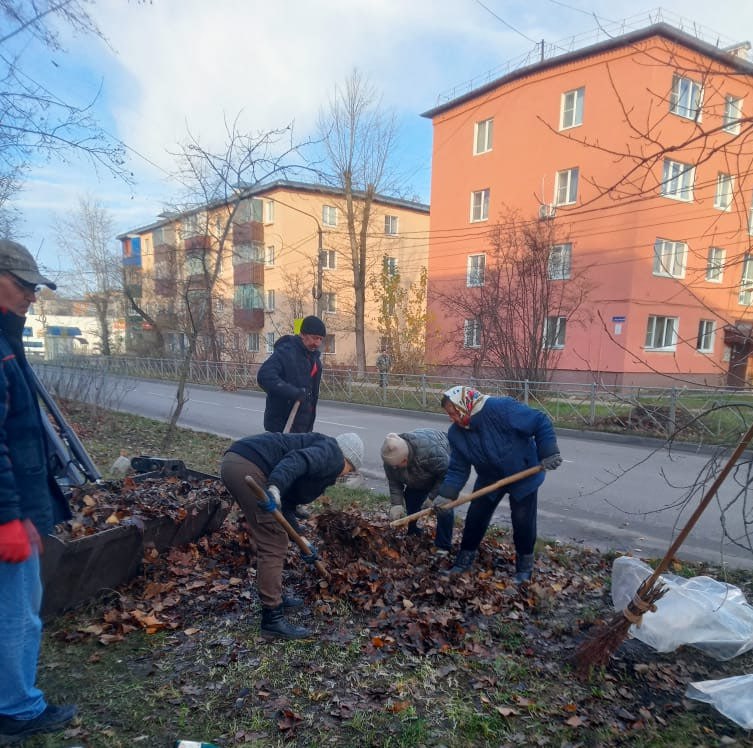 На улицах Менделеева и Черняховского куряне навели порядок На улицах Менделеева и Черняховского куряне навели порядок