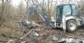 На Полевой улице в Курске ликвидируют незаконную свалку