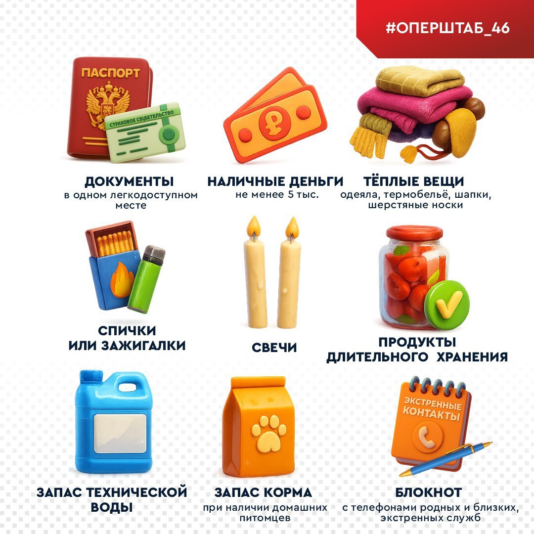 Что может понадобиться при длительном отключении электроснабжения и отопления? В карточках список самых важных вещей, которые лучше проверить заранее Что может понадобиться при длительном отключении электроснабжения и отопления? В карточках список самых важных вещей, которые лучше проверить заранее