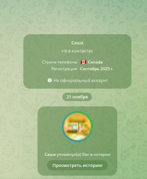 «Вас упомянули в истории в Telegram. Посмотреть историю», — если вам пришло такое сообщение, не переходите по ссылке