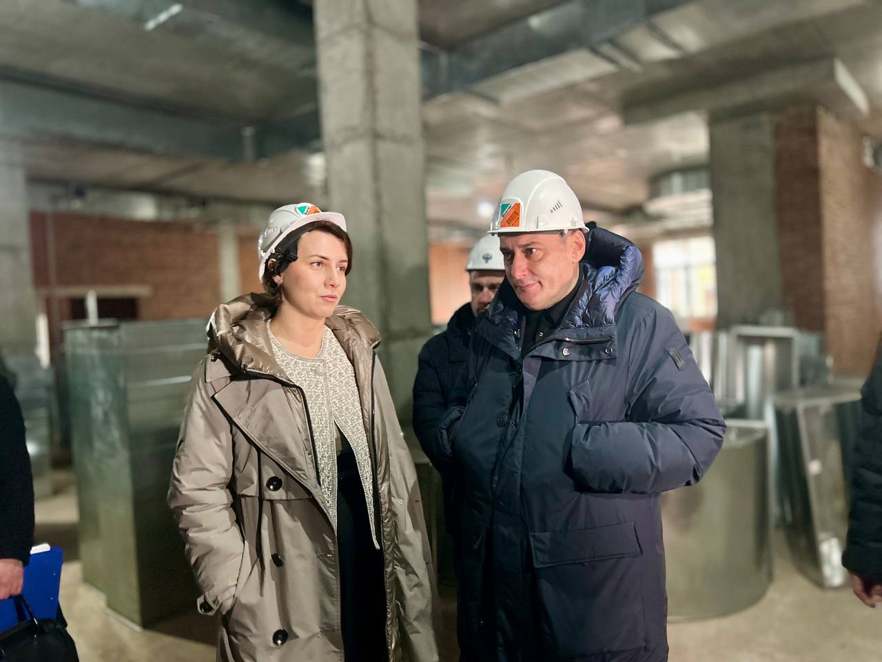 Губернатор Курской области посетил строящуюся школу на проспекте Плевицкой