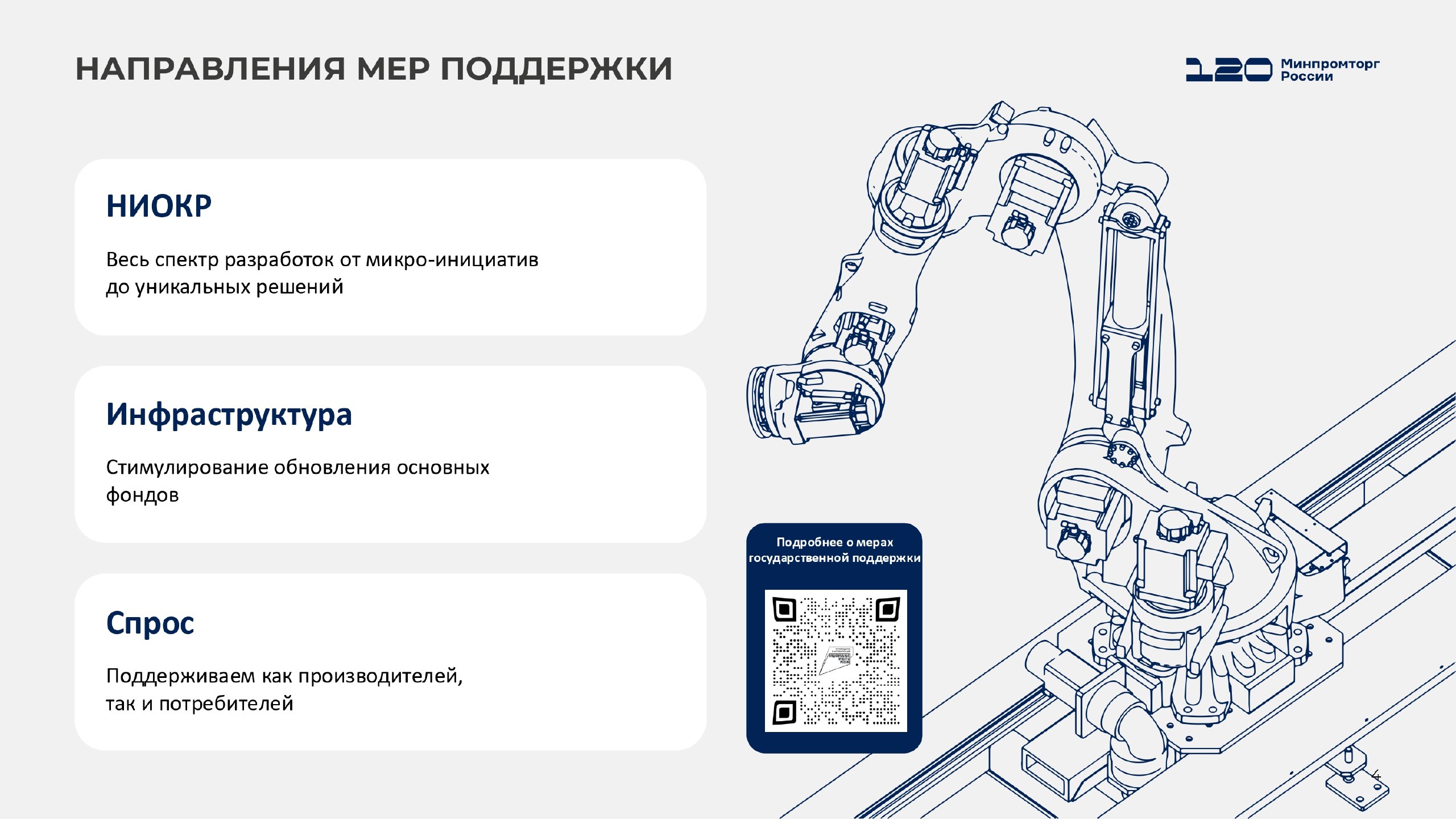 Минпромторг России подготовил презентационные материалы по развитию промышленной робототехники и автоматизации производства в нашей стране Минпромторг России подготовил презентационные материалы по развитию промышленной робототехники и автоматизации производства в нашей стране
