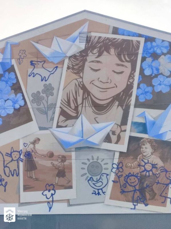 В Мурманске создали мурал в память о курском пятилетнем герое Толе