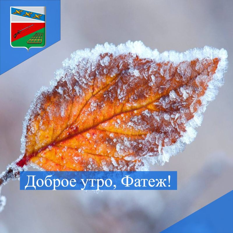 ДОБРОЕ УТРО. Желаем жителям Фатежского района яркого и продуктивного вторника