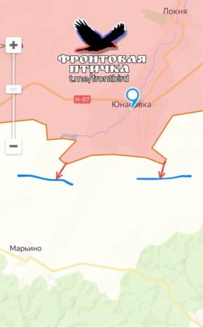 Сумское направление. Успехи ВС РФ. Район н.п. Юнаковка