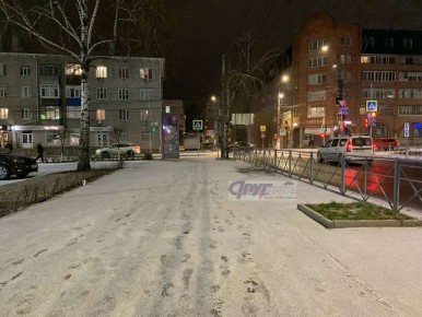 В Курске начался снегопад. Вечером 9 декабря в Курске пошел обещанный синоптиками снег