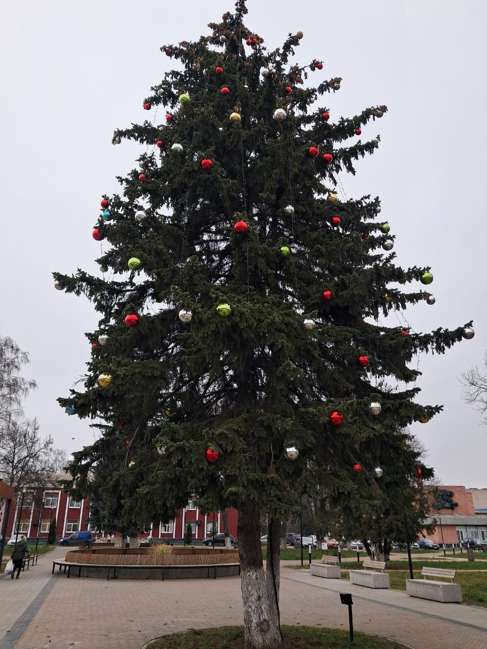 Алексей Клемешов: Сегодня, благодаря помощи ИП Гулидеева С.А., сотрудников МБУ "КДК города Льгова" и работников ООО "Трэст Россэм", наша городская елка засияла огнями и украшениями!