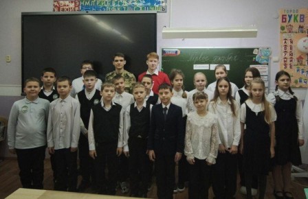 Сегодня в школе №6 побывал военный психолог