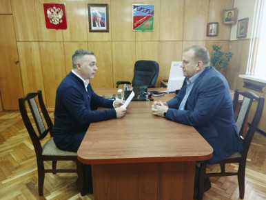 Сергей Цуканов: Сегодня в администрации Фатежского района провел личный прием граждан депутат Курской областной Думы Эдуард Дюмин