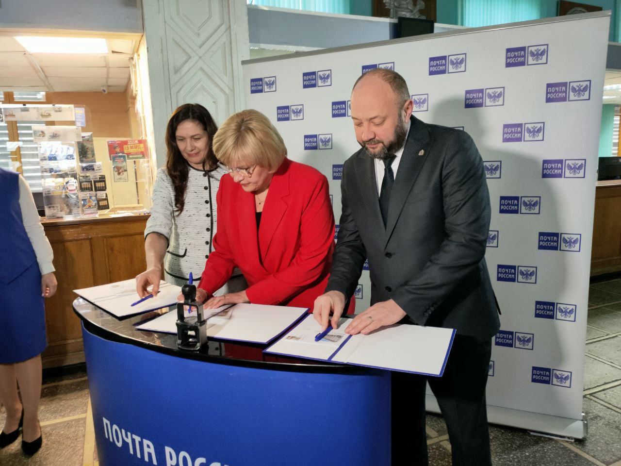 В Курске погасили почтовую марку в честь 125-летия министра связи Николая Псурцева В Курске погасили почтовую марку в честь 125-летия министра связи Николая Псурцева