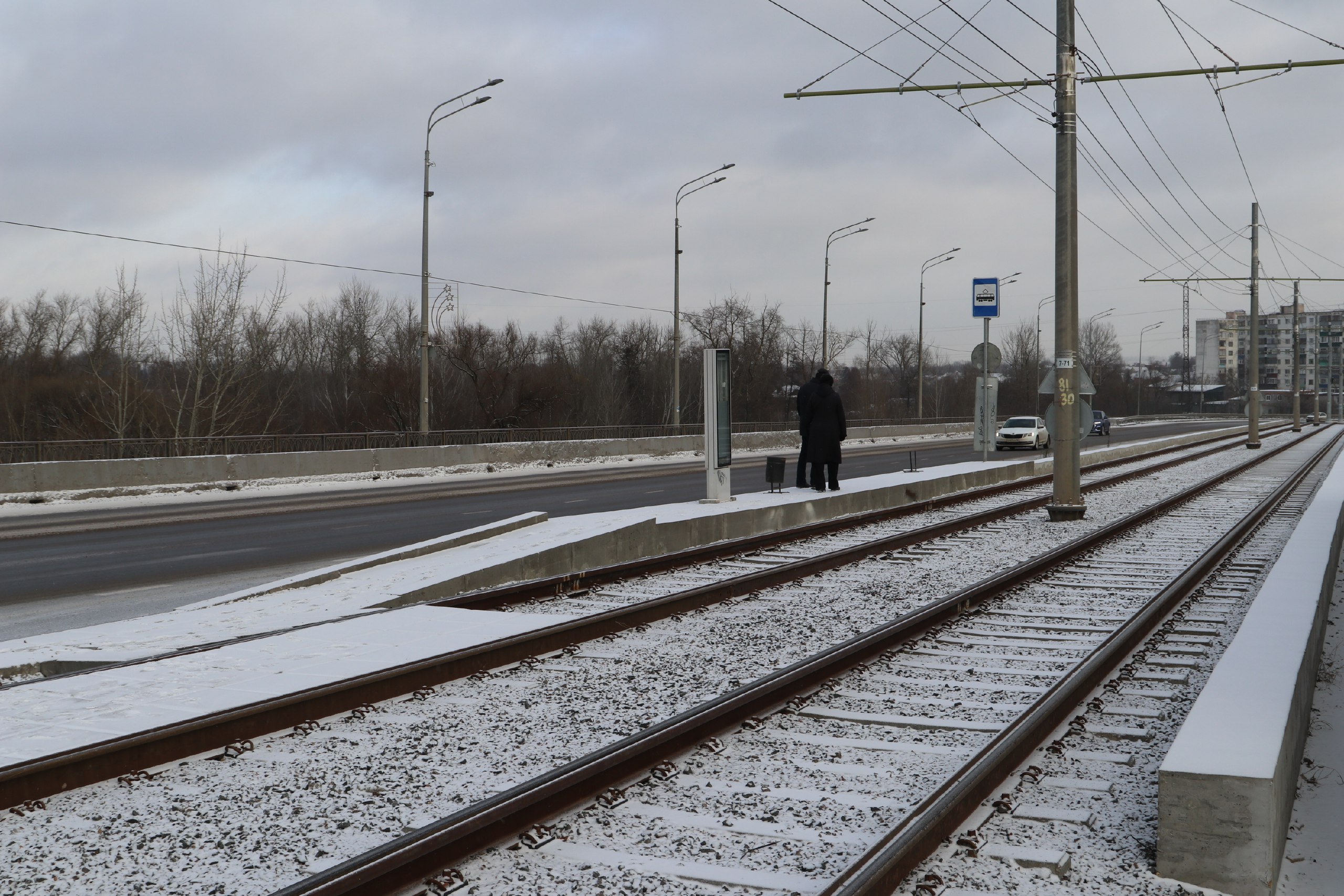 Трамвайная остановка "Кировский мост" открыта для пассажиров Трамвайная остановка "Кировский мост" открыта для пассажиров