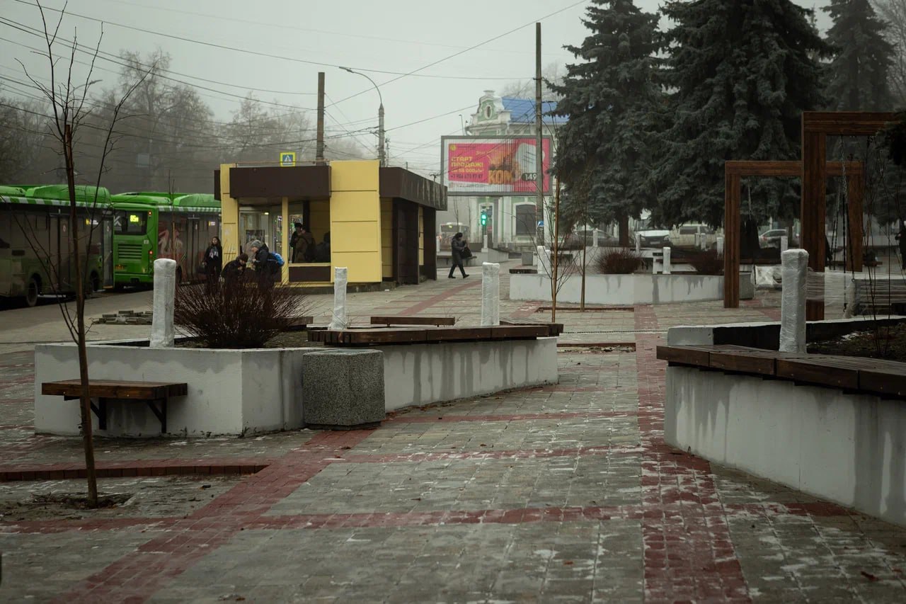 Обновление общественного пространства у «Куряночки» близится к финалу Обновление общественного пространства у «Куряночки» близится к финалу