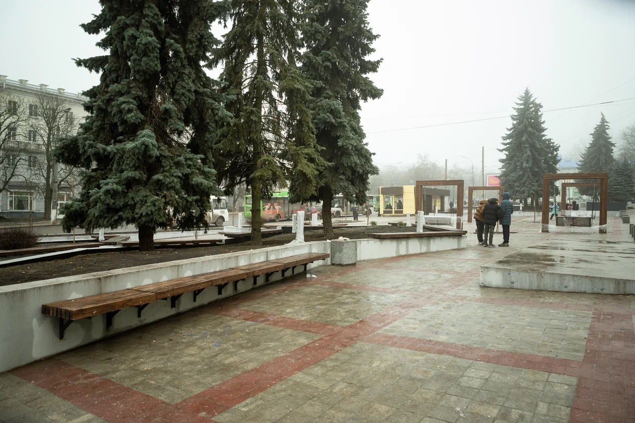 Обновление общественного пространства у «Куряночки» близится к финалу Обновление общественного пространства у «Куряночки» близится к финалу