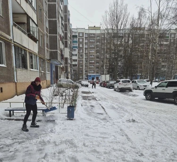 В связи с выпавшими осадками во дворах задействован 621 дворник В связи с выпавшими осадками во дворах задействован 621 дворник