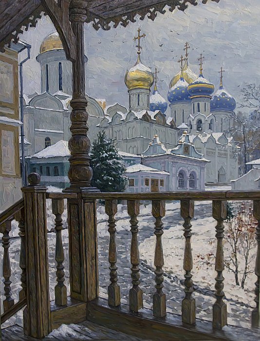 До 15 января в выставочном зале имени Казимира Малевича открыта персональная выставка курского живописца Романа Биценко «Палитра странствий»