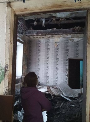 В Курске помогут жильцам дома 95а/5 на Литовской, где обрушился потолок