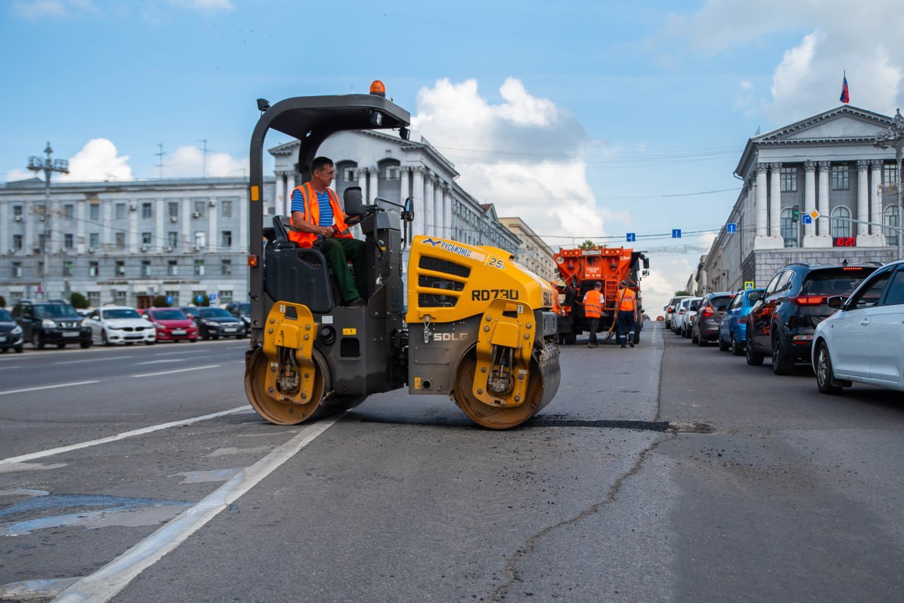 В Курске за 2025 год на ямочный ремонт потратили почти 46 млн рублей