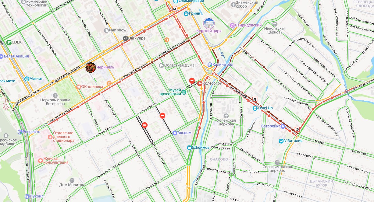 В первый рабочий день после праздников Курск встал В первый рабочий день после праздников Курск встал